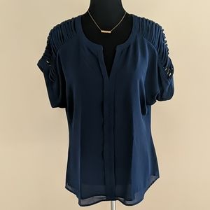 Navy blouse